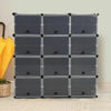 Cube Cabinet Shoe Storage Cabinet Organiser Shelf Stackable DIY 8 Tier 3 Column Deals499