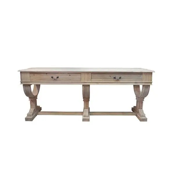 Curtis 2 Drawer Large Console Natural Reclaimed Timber Amethyst Hera