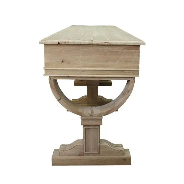 Curtis 2 Drawer Large Console Natural Reclaimed Timber Amethyst Hera