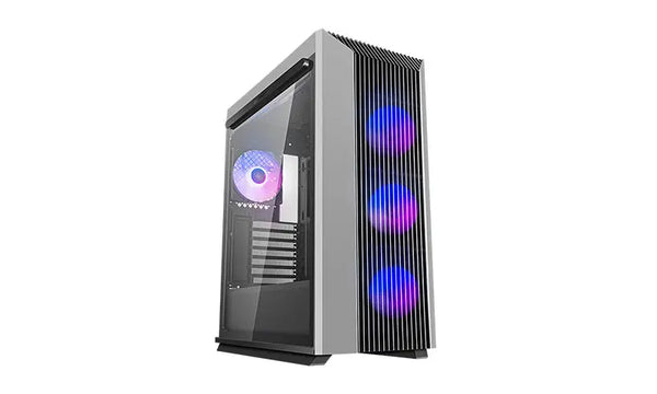 DEEPCOOL CL500 4F-AP High Airflow Mid-Tower ATX Case Mesh Front Panel, Tempered Glass Side Panel, 4 Pre-installed A-RGB Fans DEEPCOOL