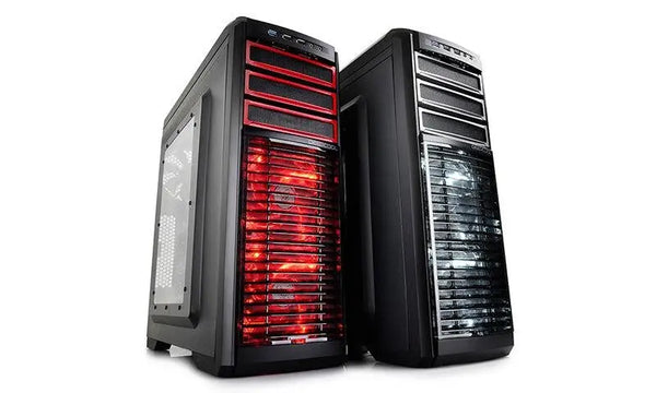 DEEPCOOL Kendomen RD Mid-Tower Case, 5 Fans Pre-installed, Red DEEPCOOL