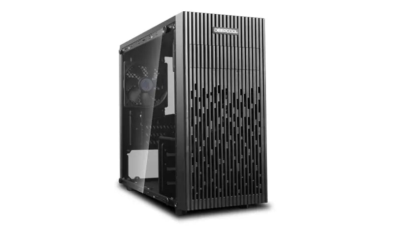 DEEPCOOL MATREXX 30 Full Tempered Glass Side Panel M-ATX Case, 1x 120mm Black Fan, Graphics Card Up To 250mm DEEPCOOL