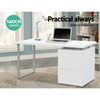 Artiss Metal Desk with 3 Drawers - White Deals499
