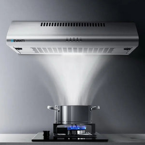 DEVANTI Fixed Range Hood Rangehood Stainless Steel Kitchen Canopy 60cm 600mm Deals499