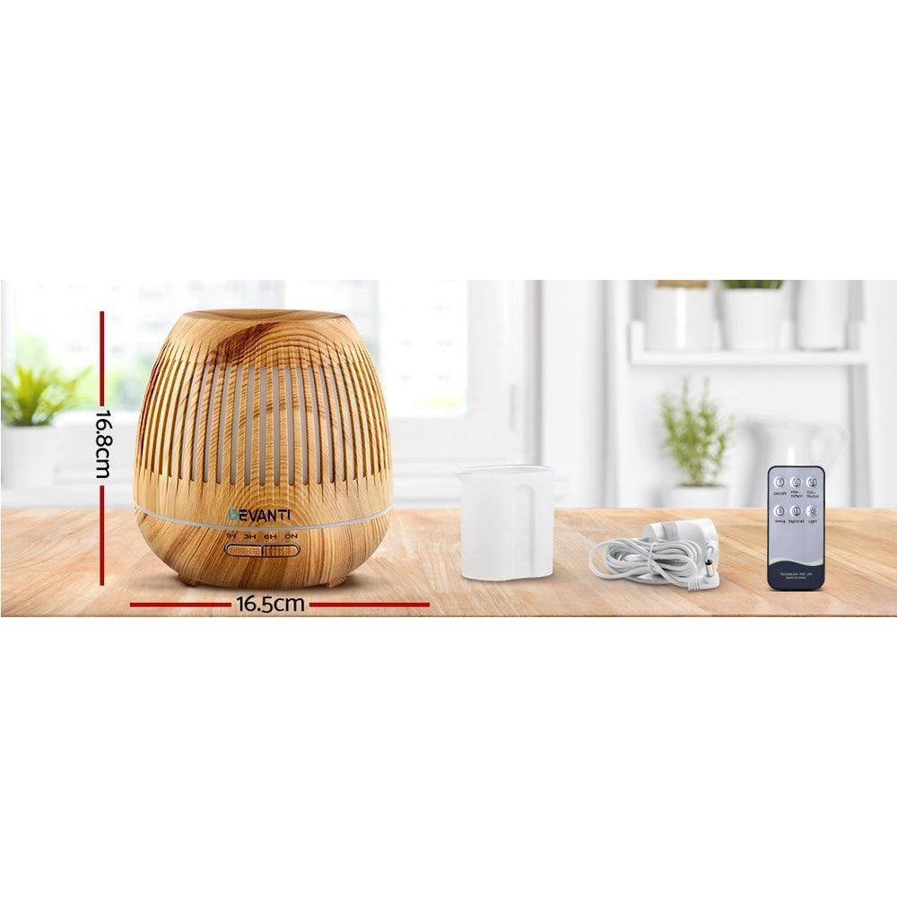 Devanti Aromatherapy Diffuser Aroma Essential Oils Air Humidifier LED Light 400ml Deals499