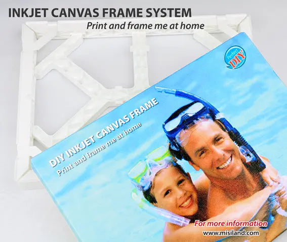 DIY Inkjet Canvas with Support Frame DIY