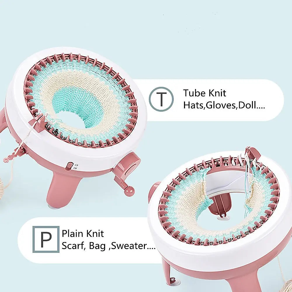 DIY Knitting Machine Smart Weaving Knit Rotating Kids Toy Scarf Sock Hat Gift from Deals499 at Deals499