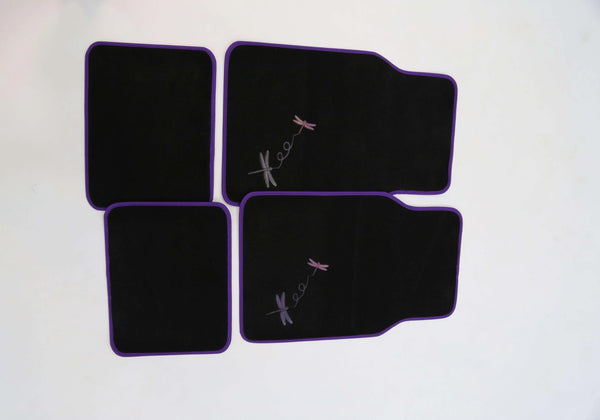 DRAGONFLY 4-Piece Car Mat - PURPLE Deals499