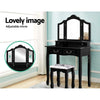 Artiss Dressing Table with Mirror - Black Deals499