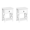 Artiss Set of 2 Bedside Tables Drawers Side Table Nightstand Lamp Chest Unit Cabinet Deals499
