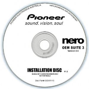 PIONEER Software Nero Suite 3 OEM Version 6.6 - Play Edit Burn & Share Blu-ray & 3D contents - PowerDVD10 InstantBurn5.0 Power2Go8.0 PowerProducer5.5 PIONEER