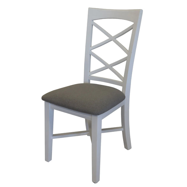 Daisy Dining Chair Set of 2 Solid Acacia Timber Wood Hampton Furniture - White Deals499