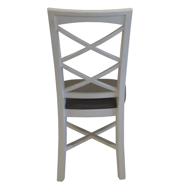 Daisy Dining Chair Set of 2 Solid Acacia Timber Wood Hampton Furniture - White Deals499