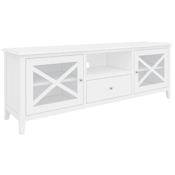 Daisy ETU Entertainment TV Unit 210cm Solid Acacia Wood Hampton - White Deals499