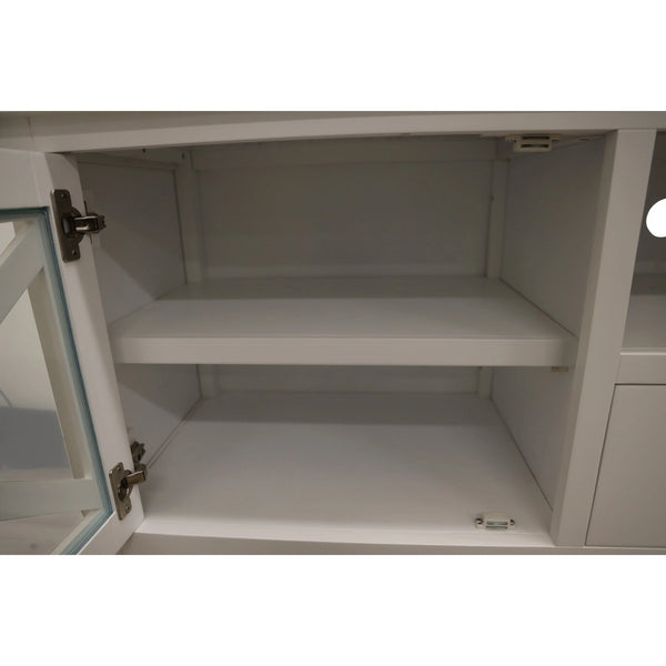 Daisy ETU Entertainment TV Unit 210cm Solid Acacia Wood Hampton - White Deals499