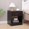 Dandi Bedside Table Nightstand with Drawer Set of 2 Brown Deals499