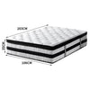DeramZ 35CM Thickness Euro Top Egg Crate Foam Mattress in King Single Size DreamZ