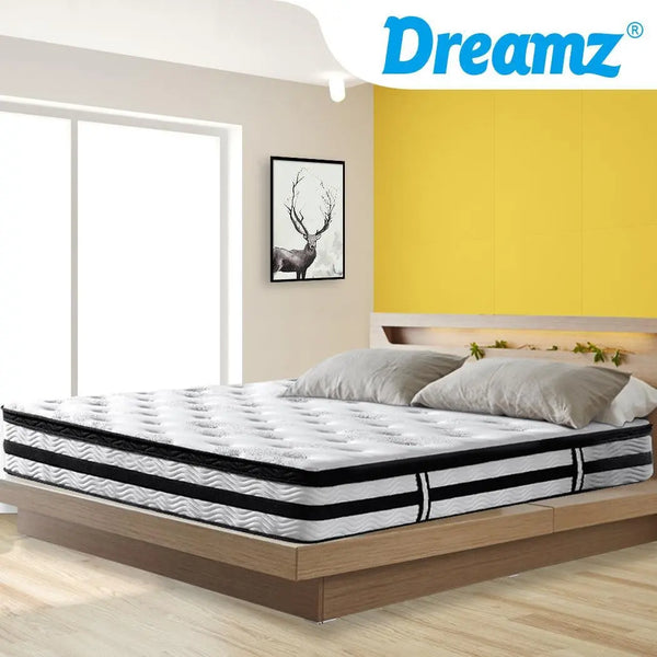 DeramZ 35CM Thickness Euro Top Egg Crate Foam Mattress in King Single Size DreamZ