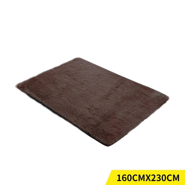 Designer Soft Shag Shaggy Floor Confetti Rug Carpet Home Decor 160x230cm Coffee Deals499