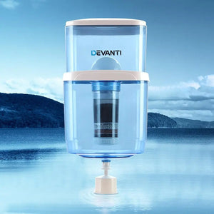 Devanti 22L Water Cooler Dispenser Purifier Filter Bottle Container 6 Stage Filtration Deals499