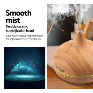 Devanti 300ml 4 in 1 Aroma Diffuser - Light Wood Deals499