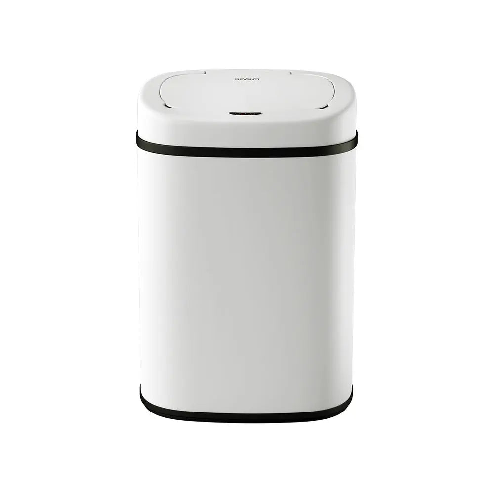 Devanti 82L Motion Sensor Bin Rubbish Waste Automatic Trash Can Kitchen White from Deals499 at Deals499