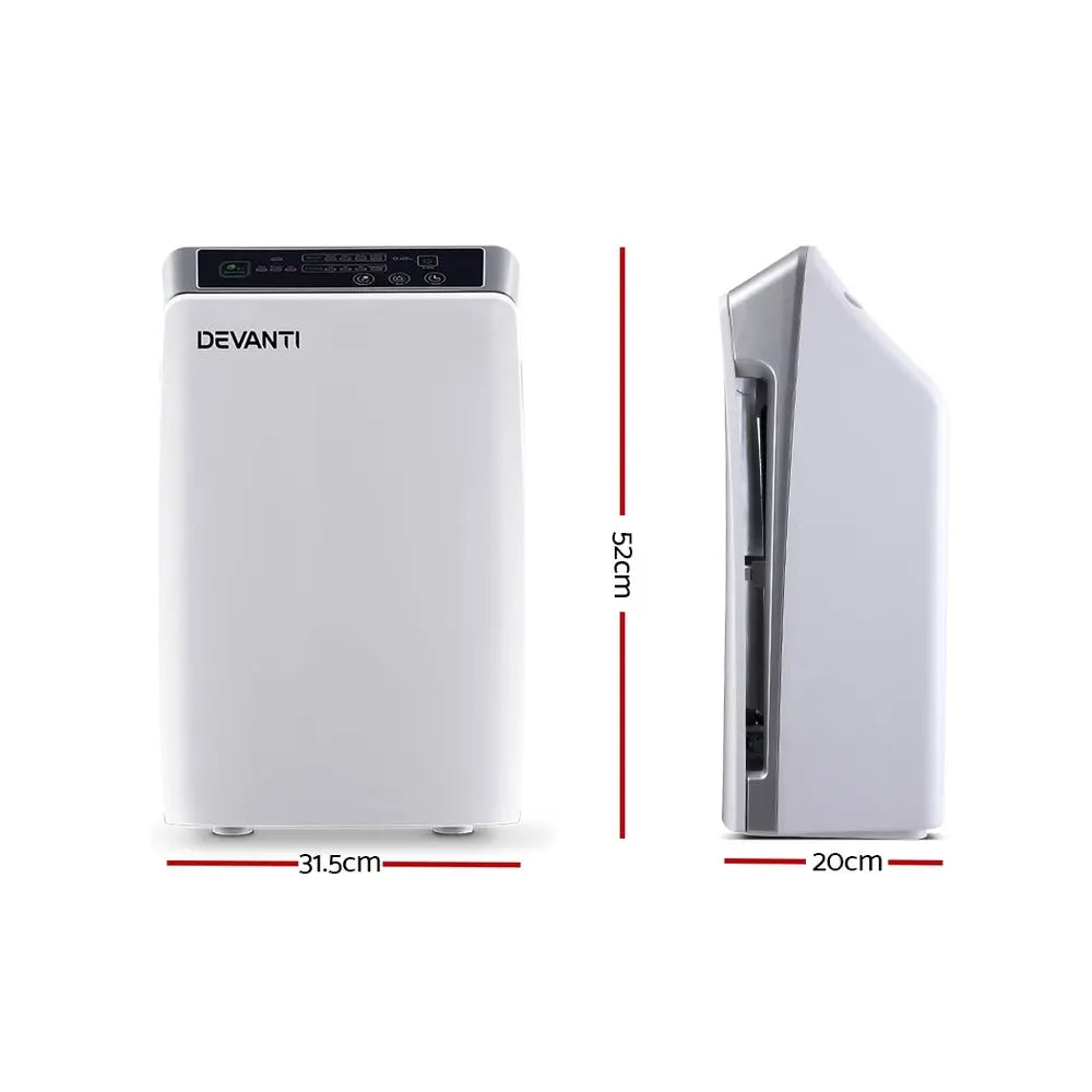 Devanti Air Purifier Purifiers HEPA Filter Home Freshener Carbon Ioniser Cleaner Deals499