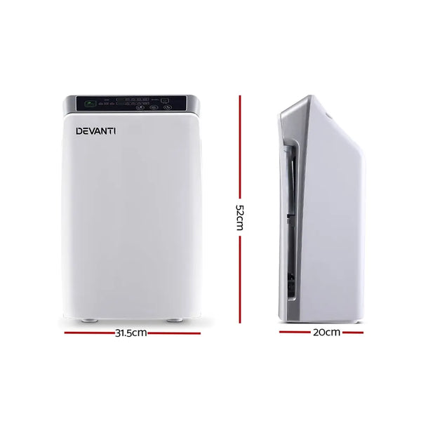 Devanti Air Purifier Purifiers HEPA Filter Home Freshener Carbon Ioniser Cleaner Deals499