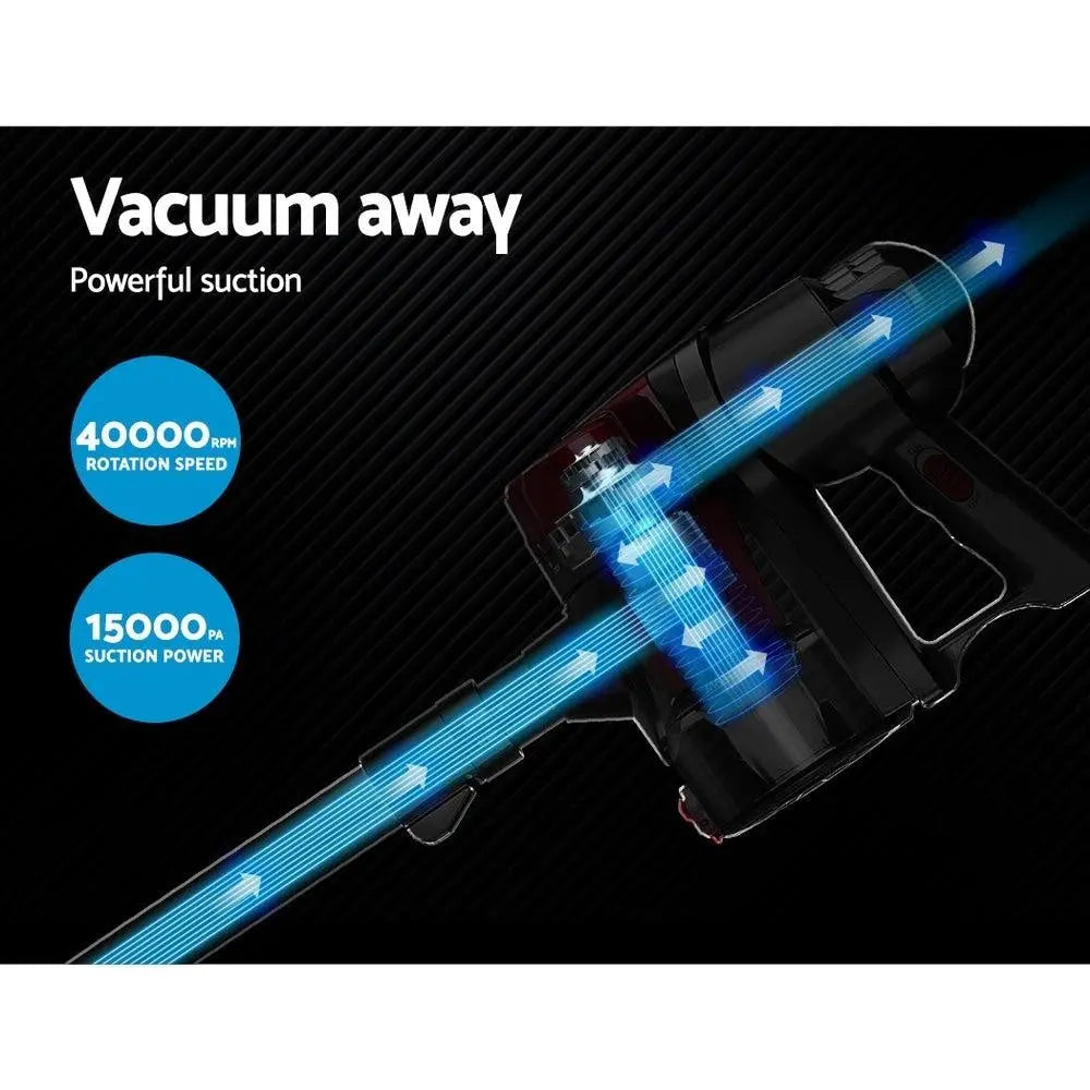 Devanti Corded Handheld Bagless Vacuum Cleaner - Red and Silver Deals499
