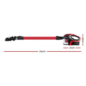 Devanti Cordless 150W Handstick Vacuum Cleaner - Red and Black Deals499