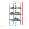 Devanti Electric Heated Towel Clothes Rail Rack Airer Dryer Warmer Stand 300W from Deals499 at Deals499