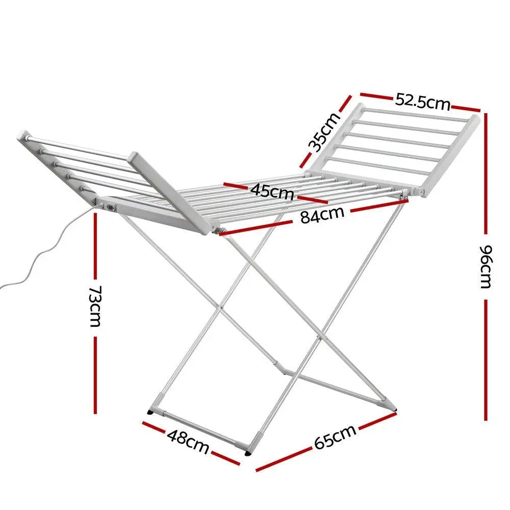 Devanti Electric Heated Towel Rail Clothes Rack Warmer Dryer Freestanding Deals499