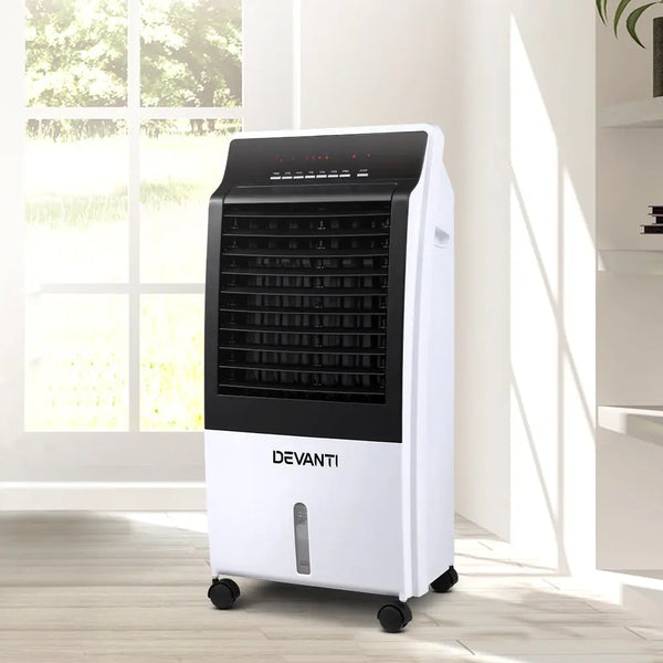 Devanti Evaporative Air Cooler Potable Fan Cooling Remote Control LED Display Deals499