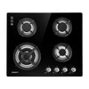 Devanti Gas Cooktop 60cm 4 Burner Ceramic Glass Cook Top Stove Hob Cooker LPG NG Black Deals499