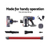 Devanti Handheld Vacuum Cleaner Cordless Stick Handstick Vac Bagless 2-Speed Headlight Red Deals499