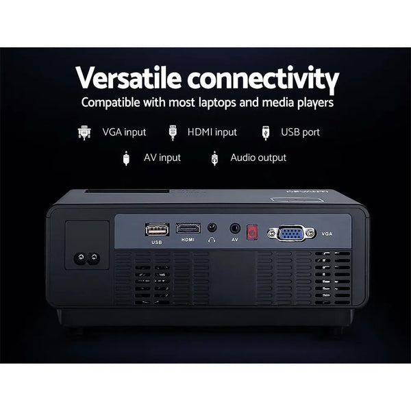 Devanti Mini Video Projector Wifi USB Portable 1000 Lumens HD 1080P Home Theater Deals499