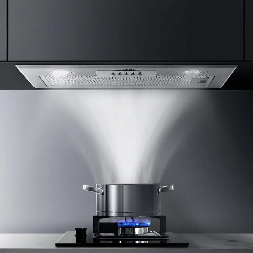 Devanti Range Hood Rangehood Undermount Built In Stainless Steel Canopy 52cm 520mm Deals499