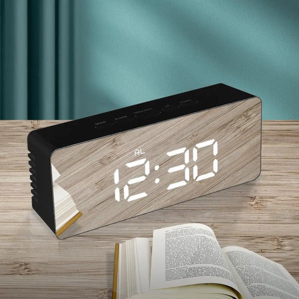 Digital Clock LED Display Desk Table Temperature Alarm Time Modern Home Decor Deals499