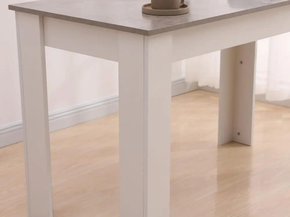 Dining Table Rectangular Wooden 120M-Grey&White Deals499