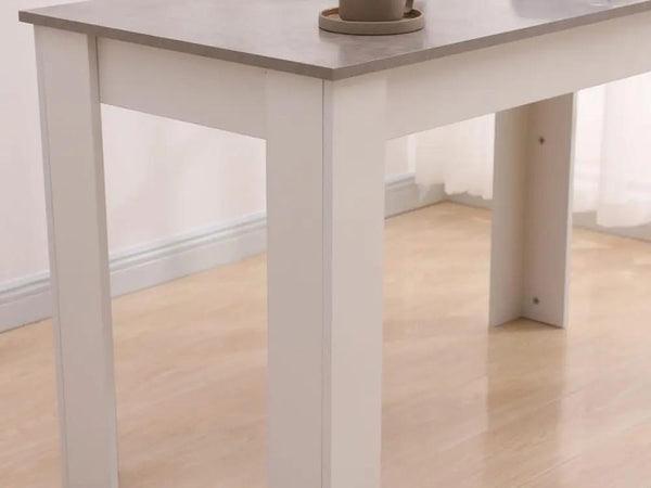 Dining Table Rectangular Wooden 120M-Grey&amp;White Deals499