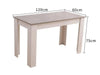 Dining Table Rectangular Wooden 120M-Grey&amp;White Deals499