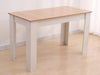 Dining Table Rectangular Wooden 120M-Wood&amp;White Deals499
