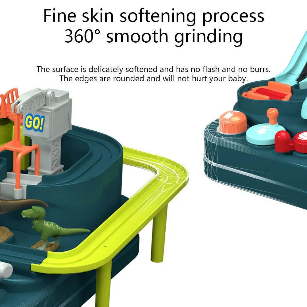 Dinosaur Track Car Adventure Toy Pull Back Christmas Gift Elevator Educational Toys Deals499