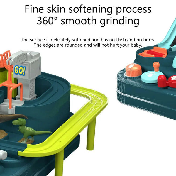 Dinosaur Track Car Adventure Toy Pull Back Christmas Gift Elevator Educational Toys Deals499