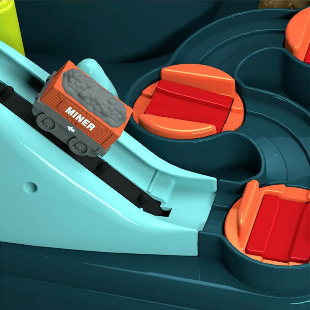 Dinosaur Track Car Adventure Toy Pull Back Christmas Gift Elevator Educational Toys Deals499