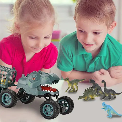 Dinosaur Truck Toy Set Transport Car Electric Remote Control Carrier Vehicle Kid Deals499