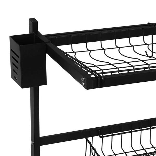 Dish Drying Rack Over Sink Stainless Steel Dish Drainer Organizer 2 Tier 65CM Deals499