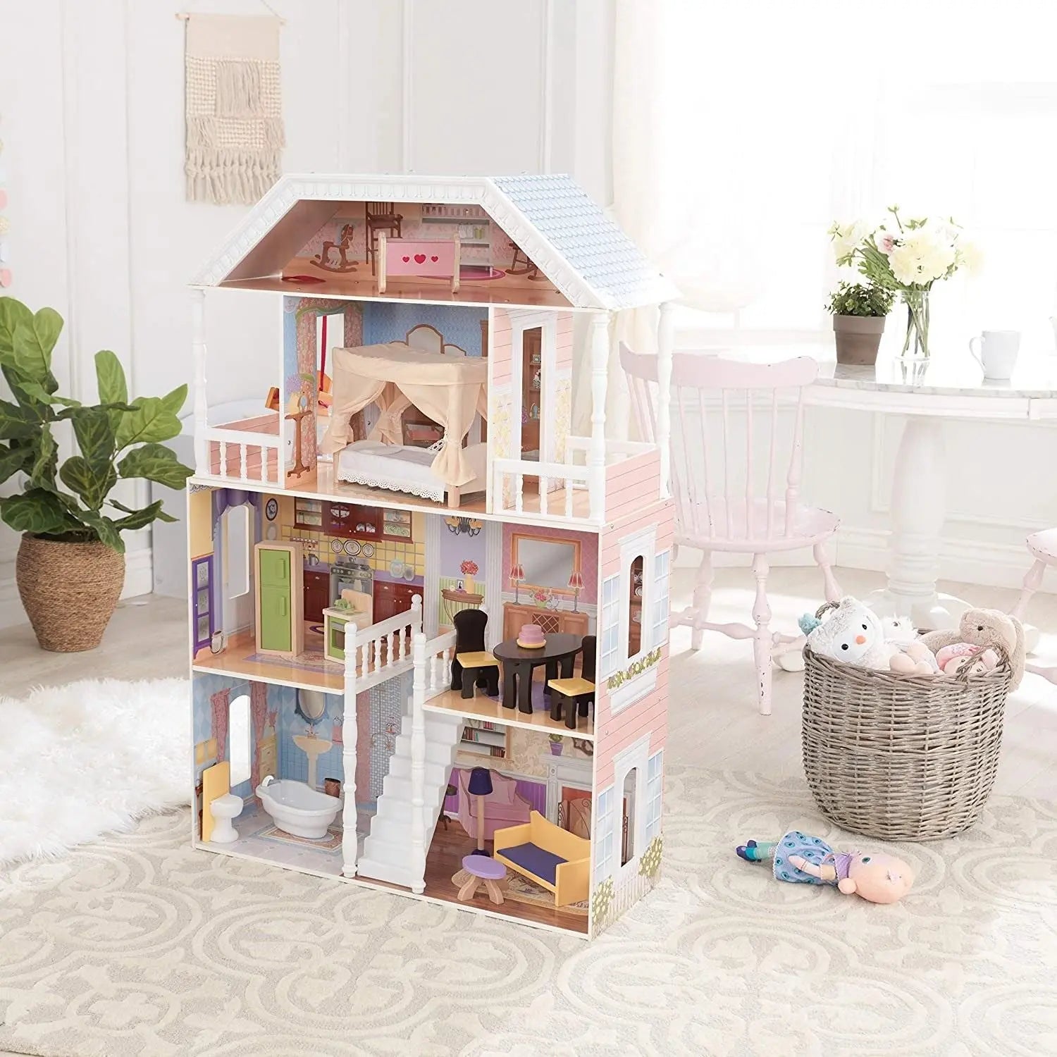 Dollhouse with Furniture for kids 120 x 42 x 14.5 cm (Model 1) Deals499