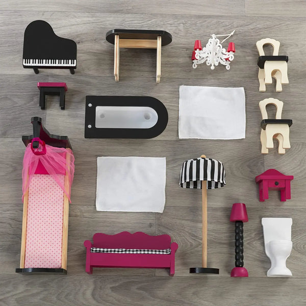 Dollhouse with Furniture for kids 120 x 83 x 40 cm (Model 6) Deals499