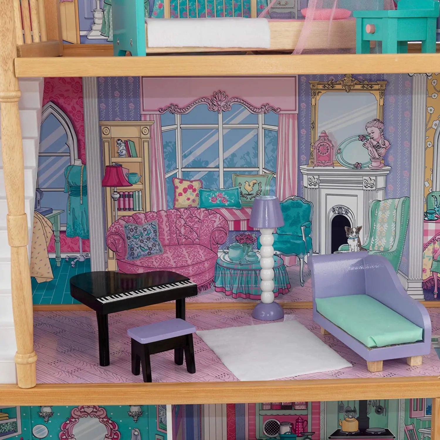 Dollhouse with Furniture for kids 120 x 88 x 40 cm (Model 3) Deals499
